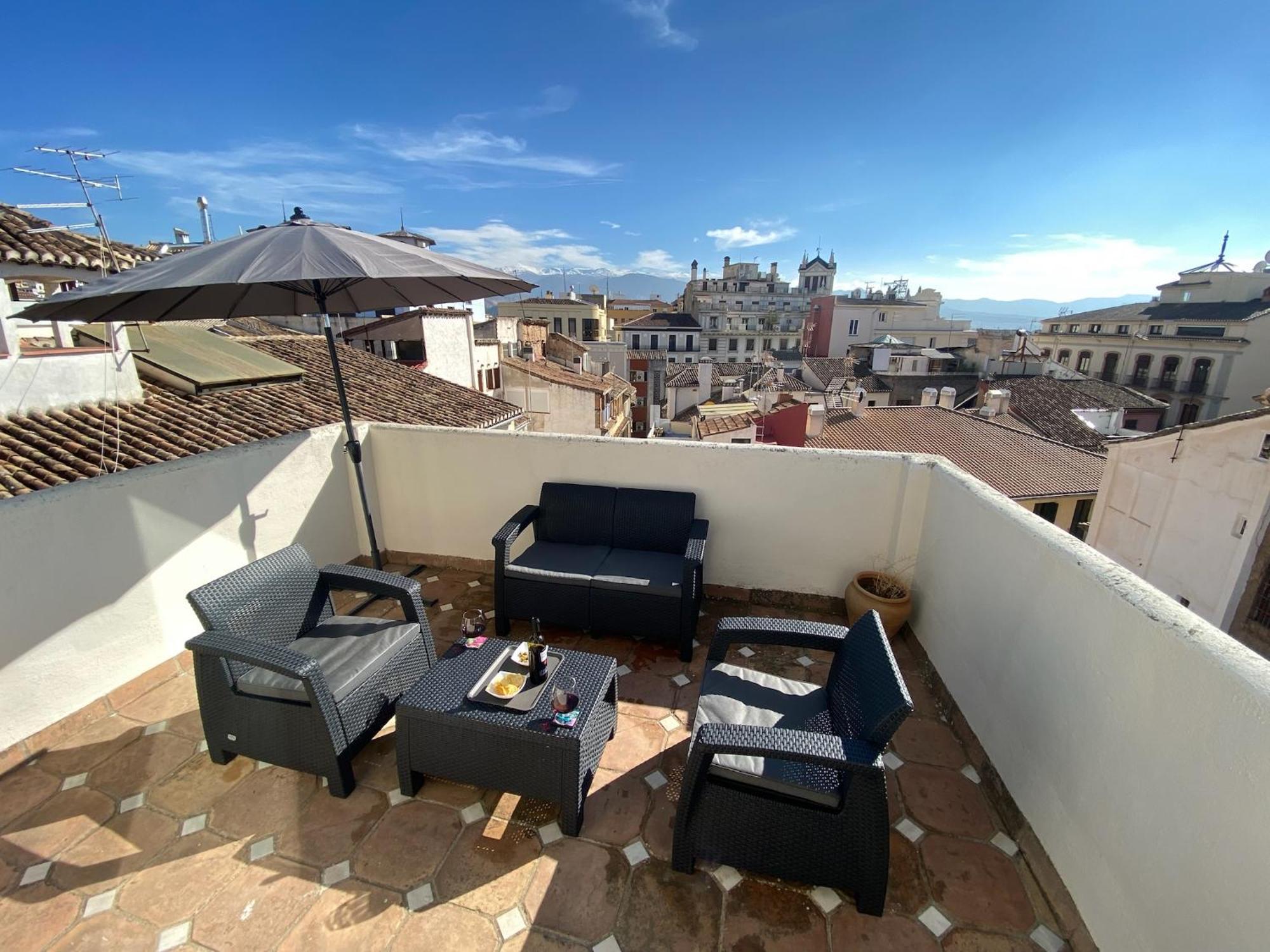 Apartament Atico Con Vistas En Granada Centro Zewnętrze zdjęcie